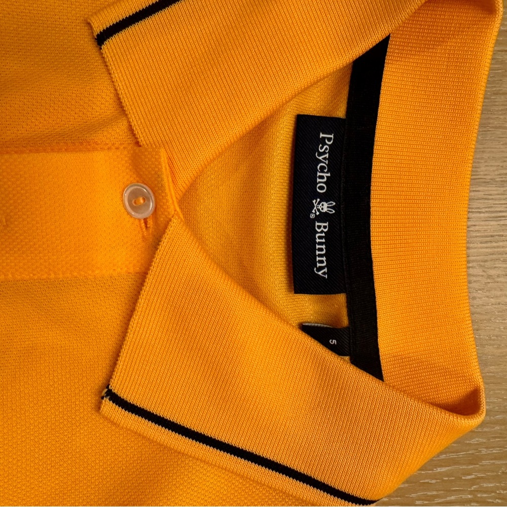 Men’s Medium Psycho Bunny orange polo